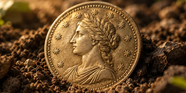 Coin Says Hi illustrated subject artwork.